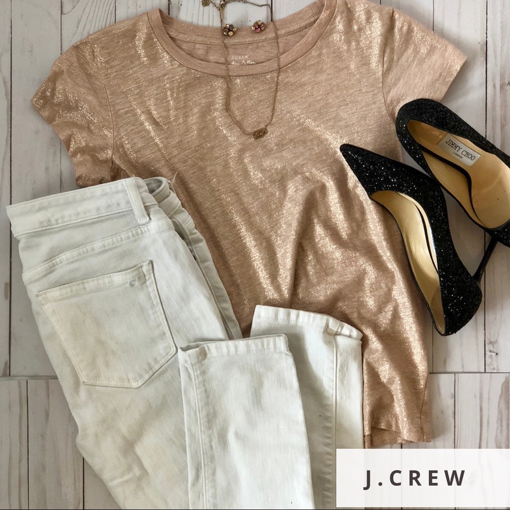 J. Crew Vintage Gold Tee XS-S